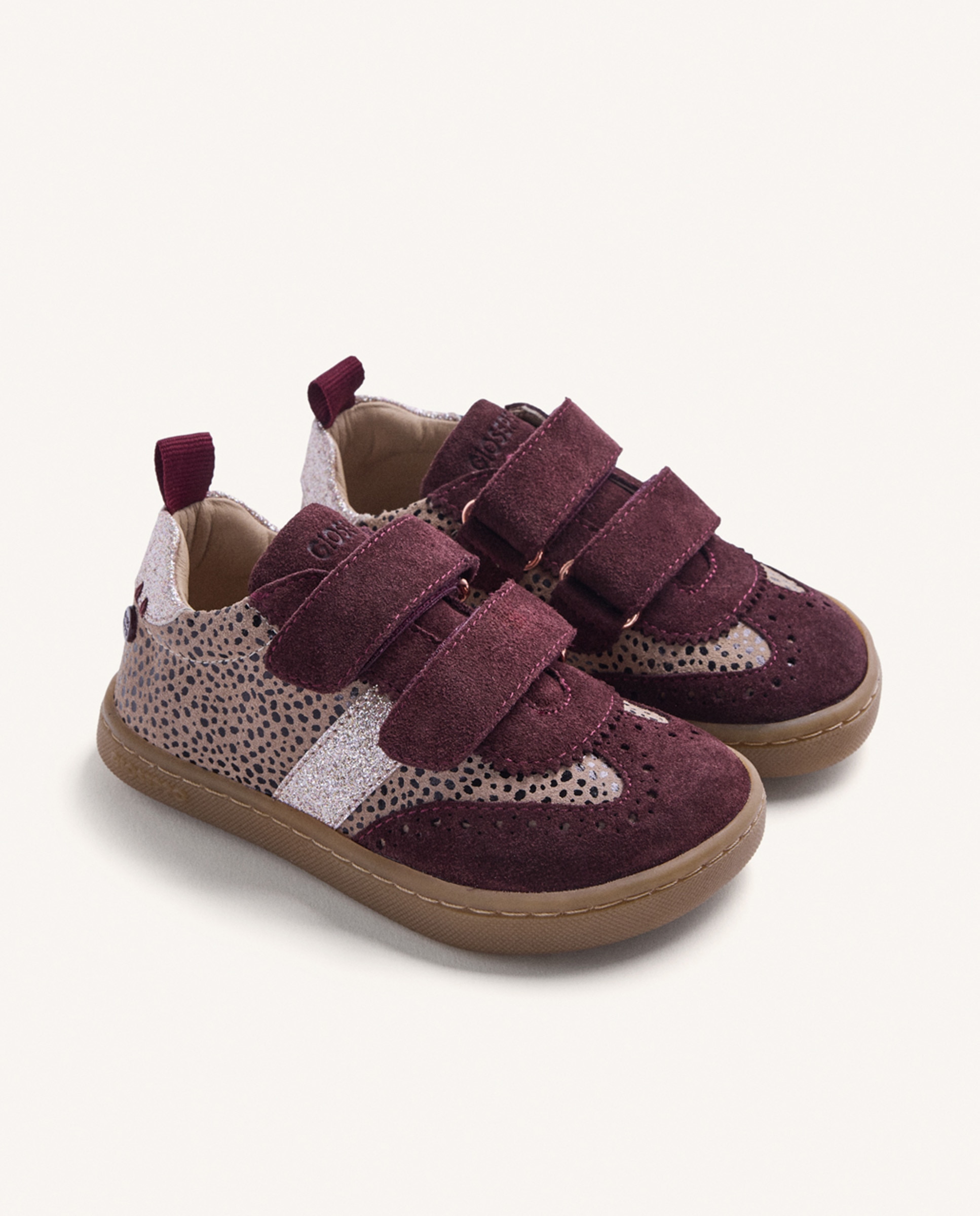Zapatillas de piel de niña barefoot con estampado de leopardo - Gioseppo - Burdeos Burdeos-2