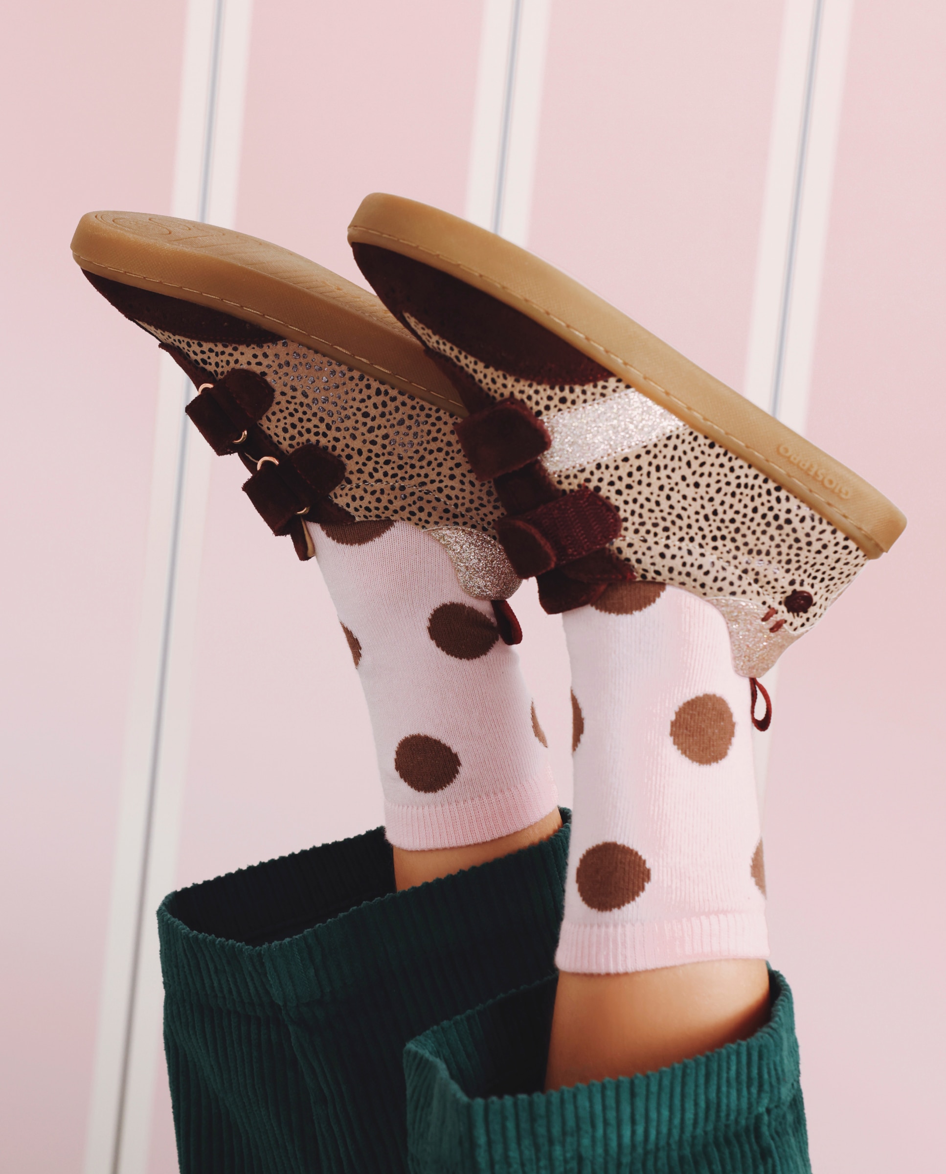 Zapatillas de piel de niña barefoot con estampado de leopardo - Gioseppo - Burdeos Burdeos-6