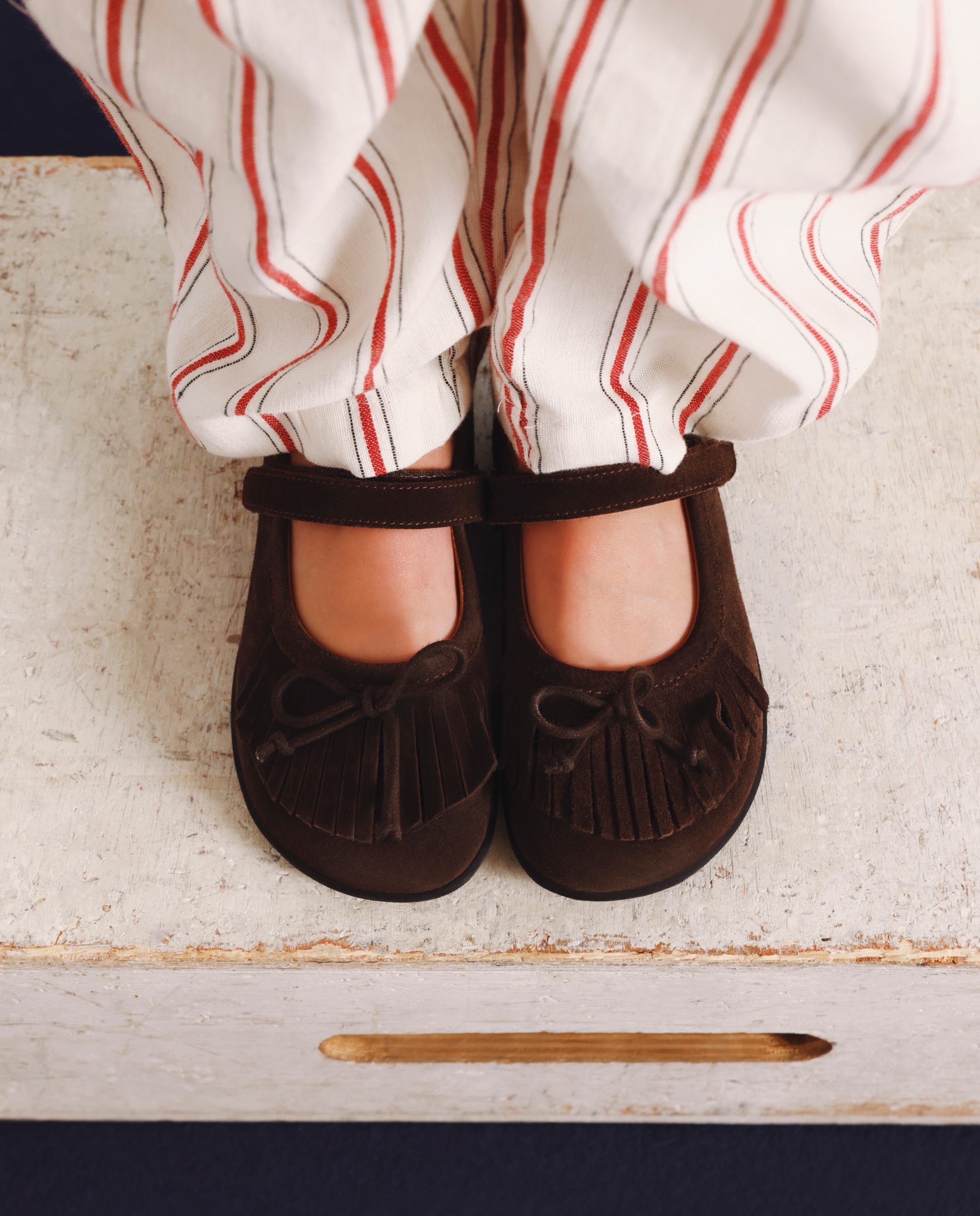Bailarinas de niña de piel barefoot con flecos - Gioseppo - Choco Choco-6