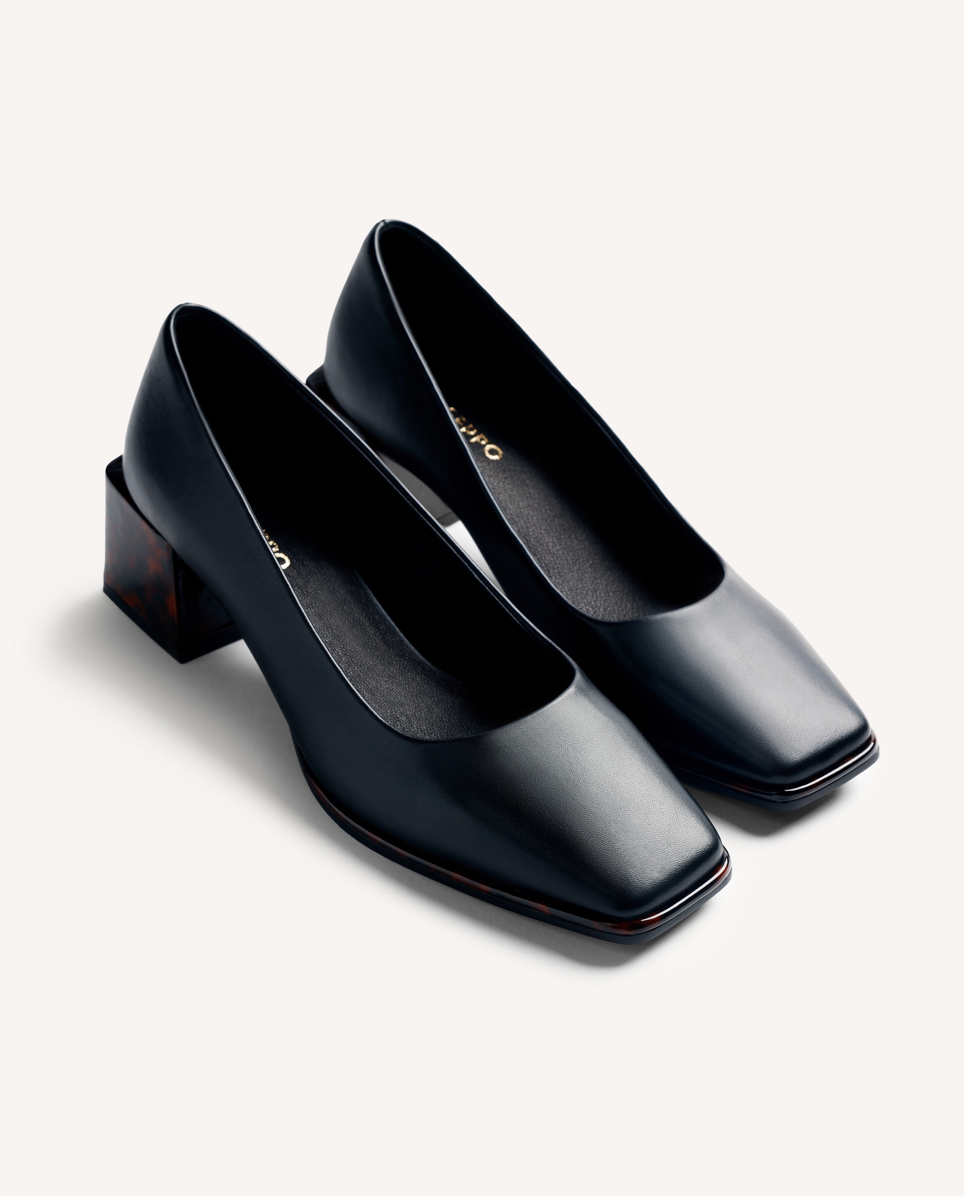 Zapatos de salón de mujer con contraste de tacón - Gioseppo - Marrón Marrón-3