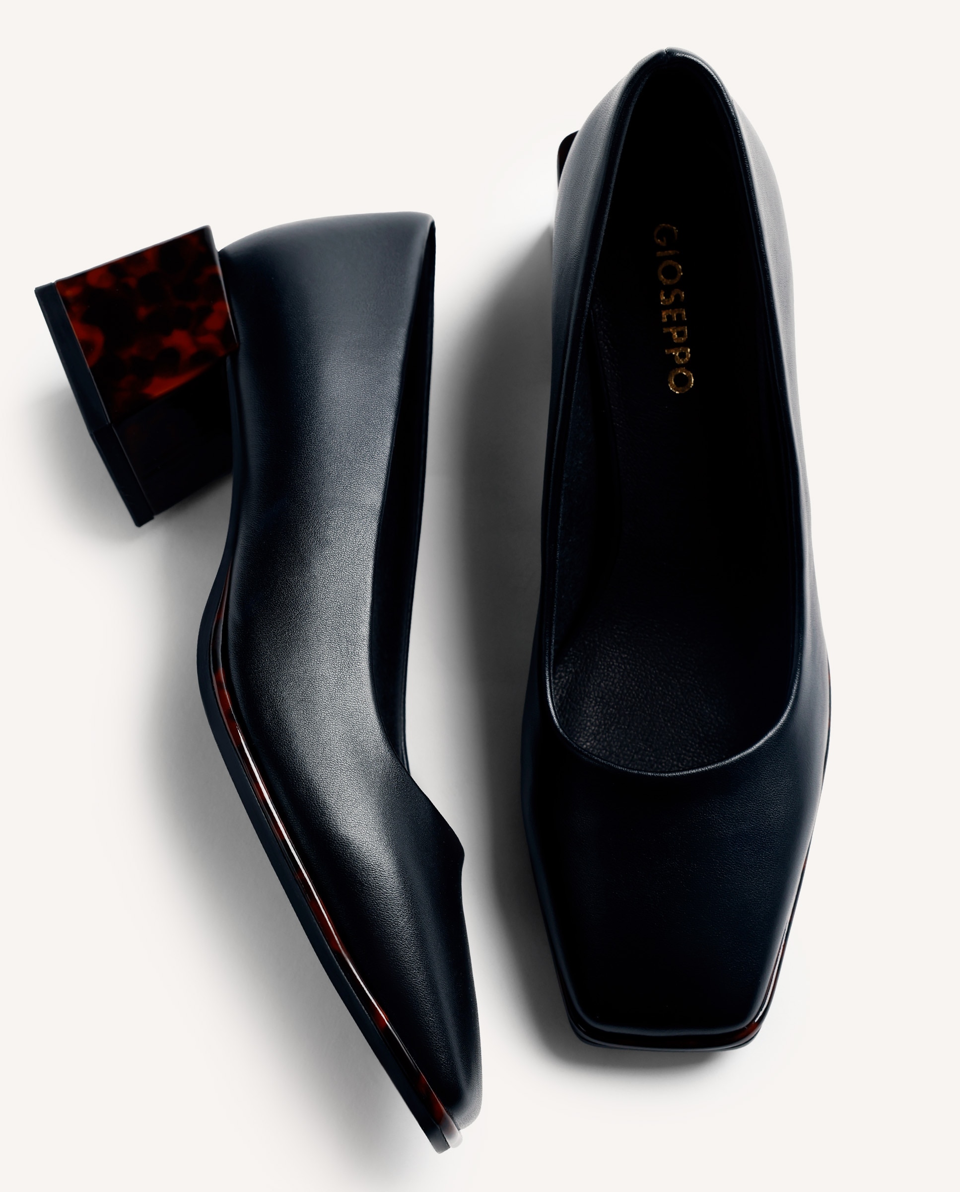 Zapatos de salón de mujer con contraste de tacón - Gioseppo - Marrón Marrón-6