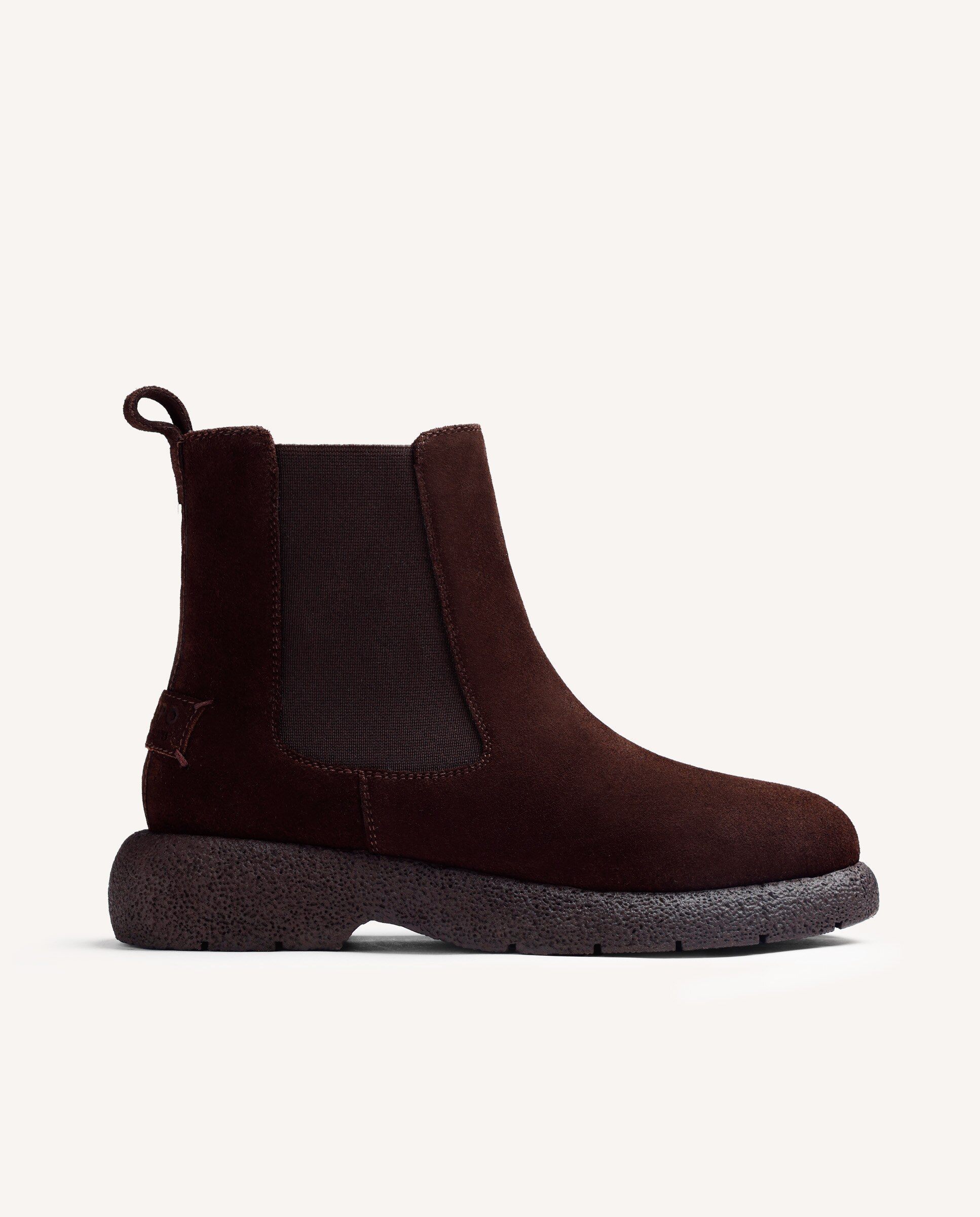 Botas de pelo de mujer de piel serraje estilo chelsea - Gioseppo - Choco Choco-1