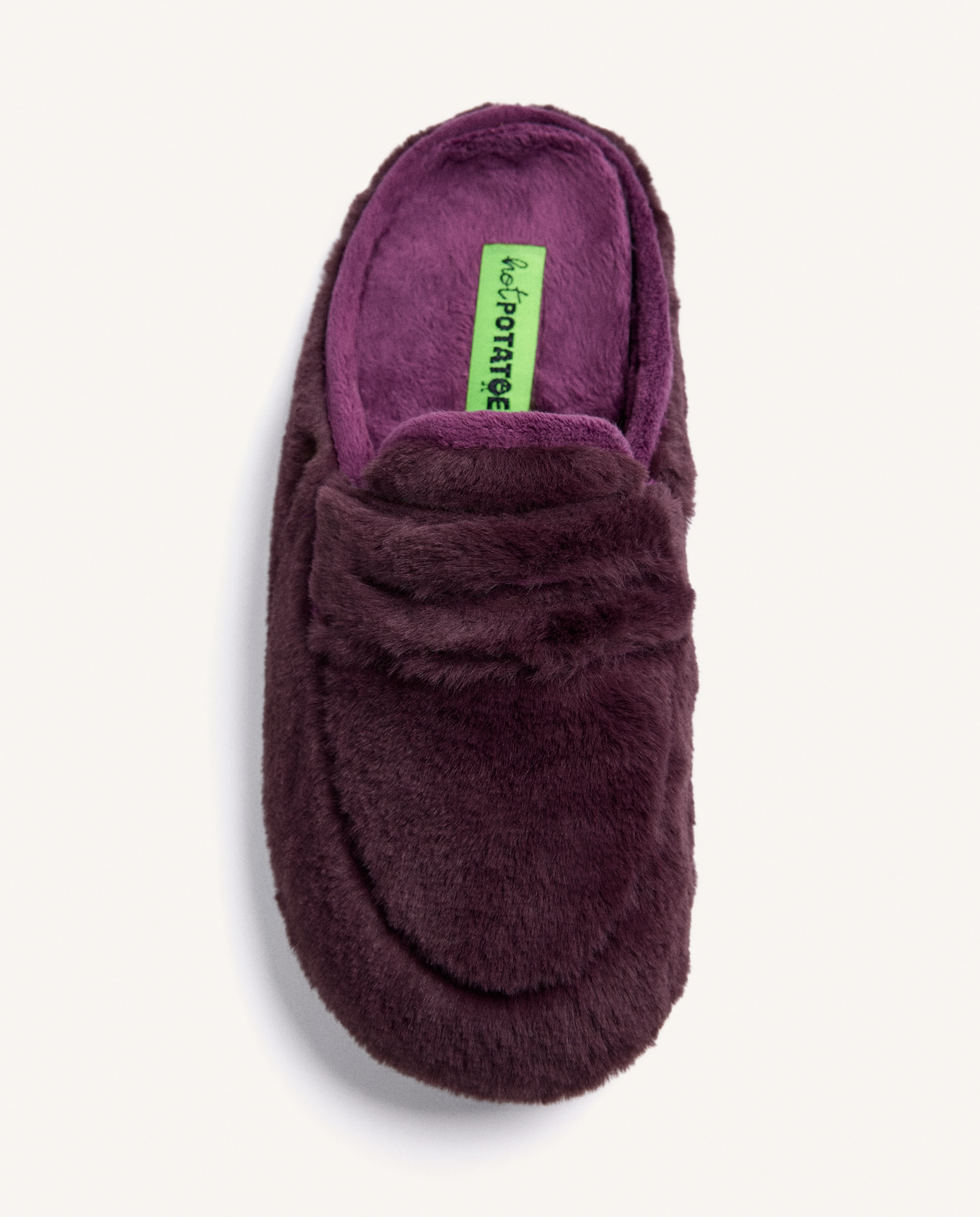Zapatillas de casa de mujer tipo mocasines de bamara - Hot Potatoes - Burdeos Burdeos-2