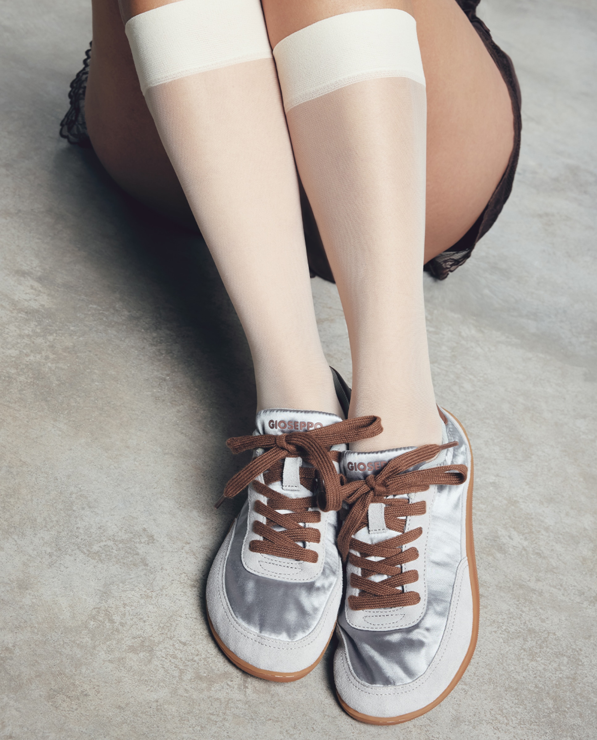 Zapatillas deportivas de mujer de piel barefoot - Gioseppo - Azul Azul-2