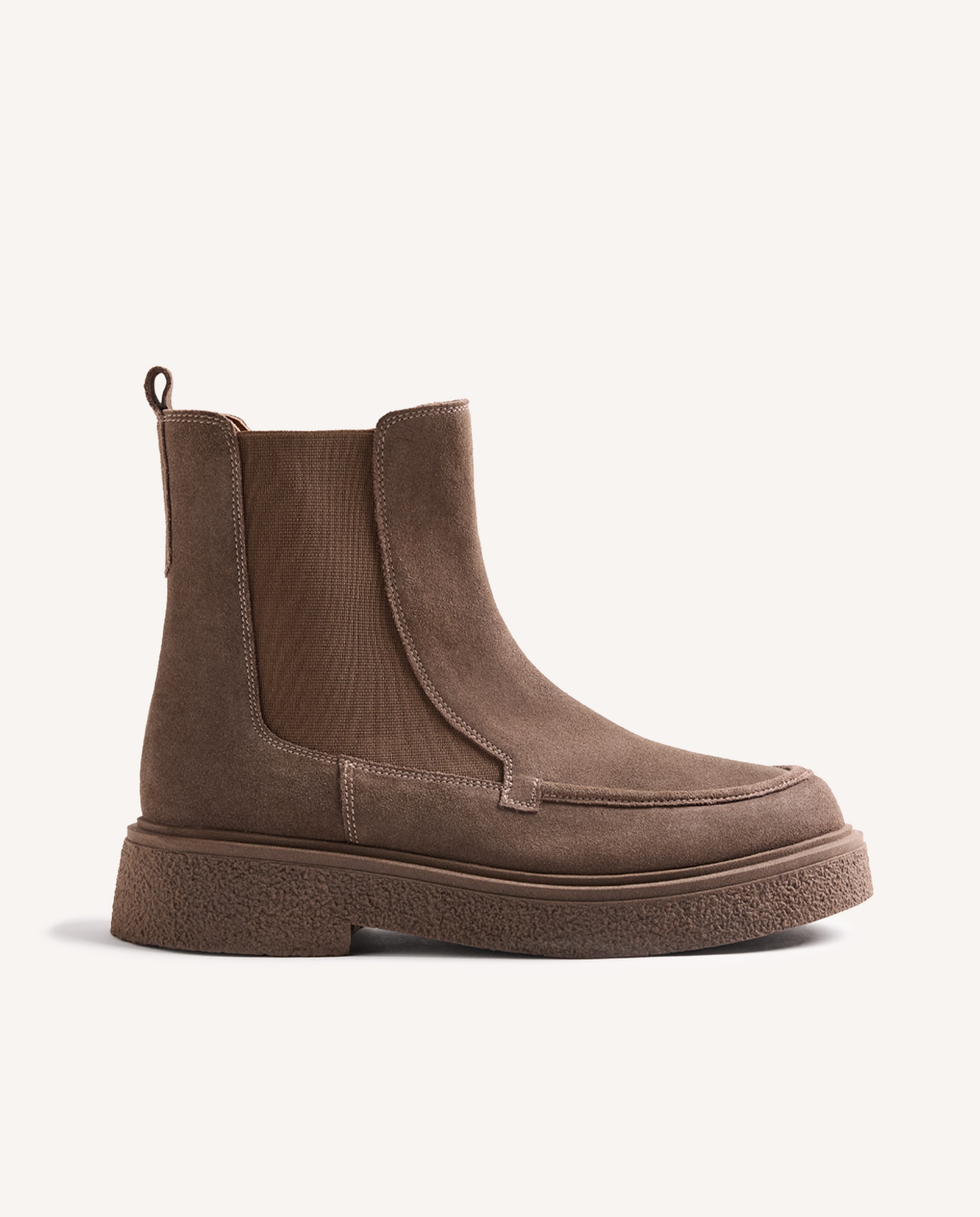 Botas básicas de mujer de piel con cierre de cremallera lateral - Gioseppo - Topo Topo-1
