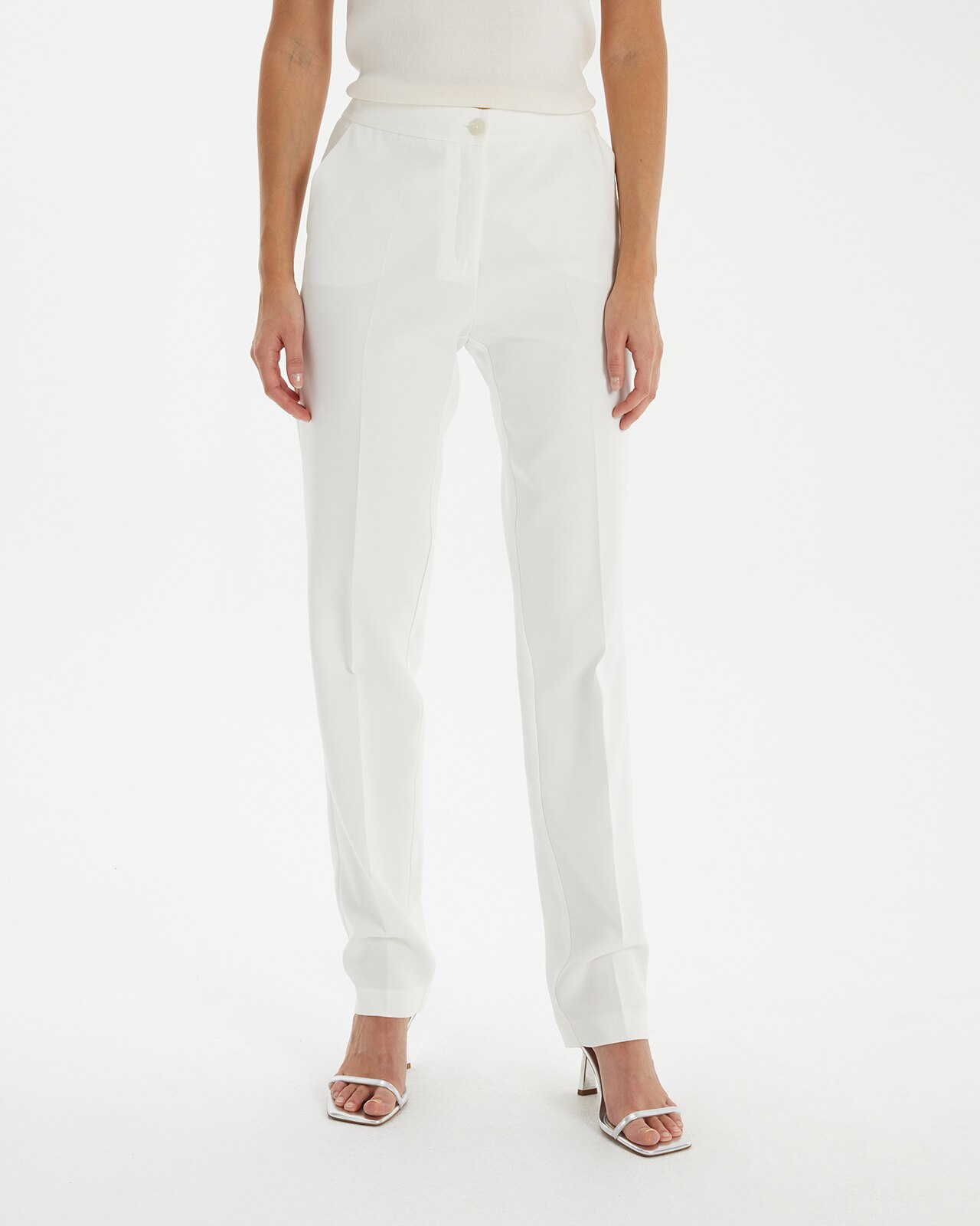 Pantalones blancos mujer discount el corte ingles