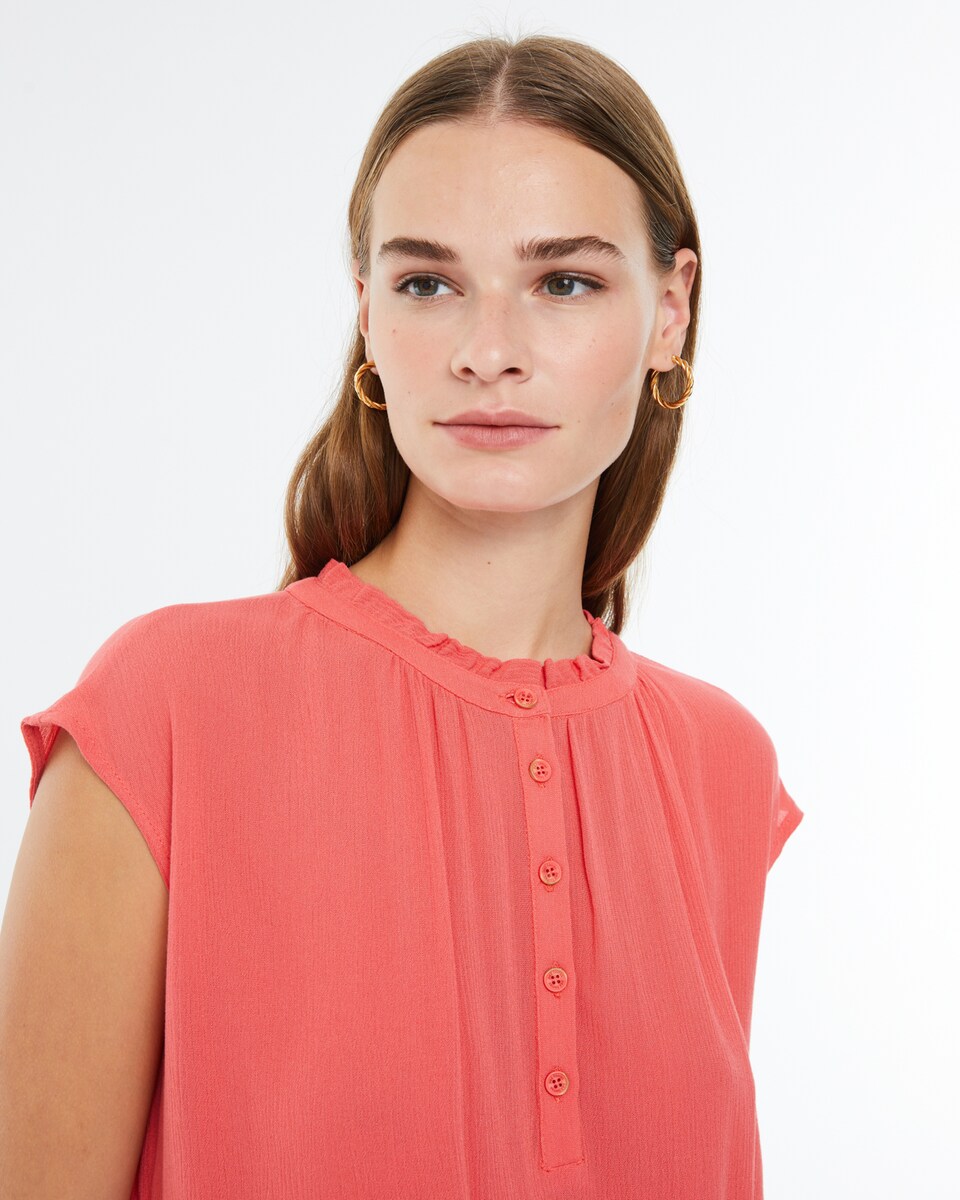 Camiseta Mujer Manga Corta Con Corazón - Básica Suelta - Tela Cómoda Para Verano Y Casual