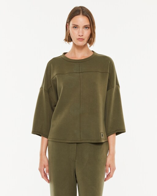 Imagen 0 de Sudadera de mujer cuello redondo manga francesa