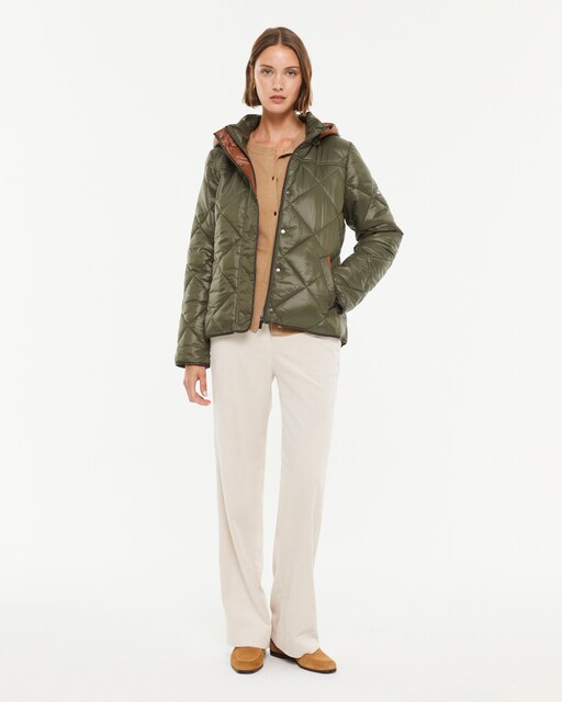 Imagen 0 de Plumífero de mujer con capucha desmontable y bolsillos