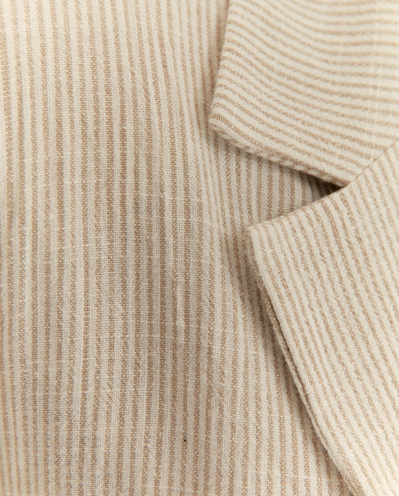 Blazer de mujer estampado mil rayas manga larga - Paz Torras - Natural Natural-5