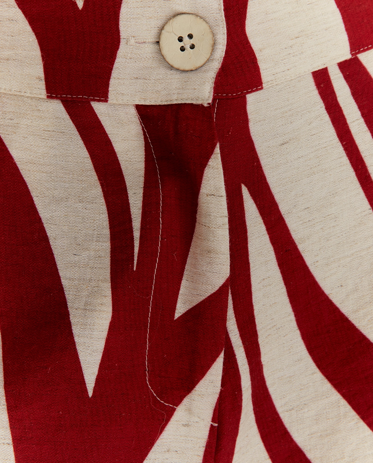 Pantalones anchos de mujer estampado grande - Paz Torras - Rojo / Blanco Rojo / Blanco-5