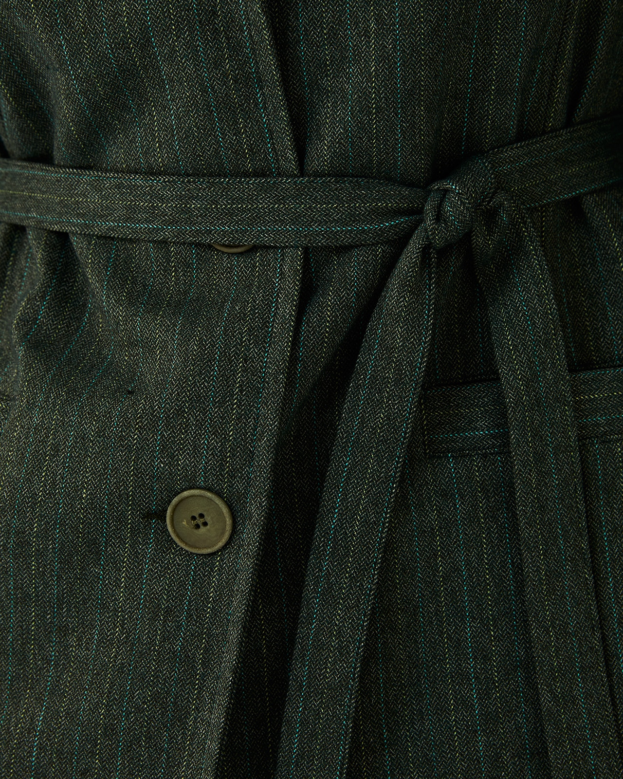 Blazer de mujer corte recto estampado rayas - Paz Torras - Verde Verde-5