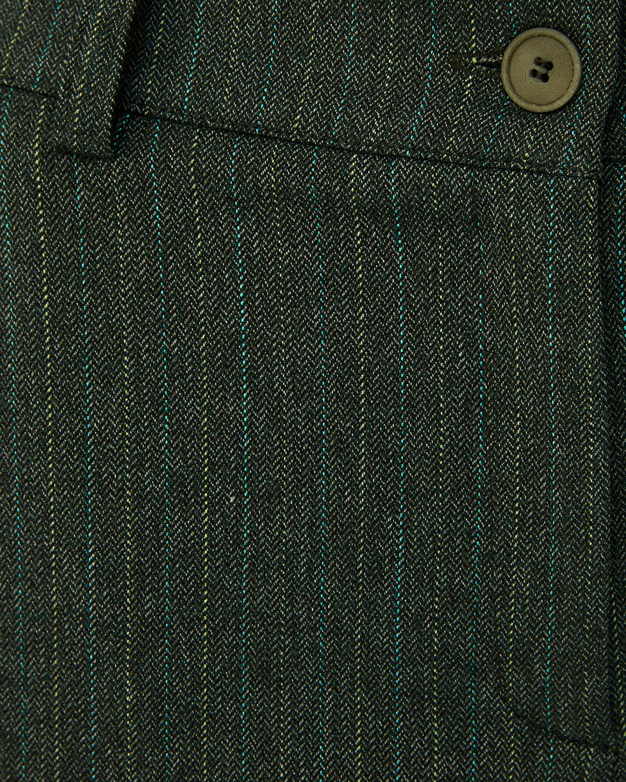 Pantalón tobillero de mujer raya diplomática cintura elástica - Paz Torras - Verde Verde-5