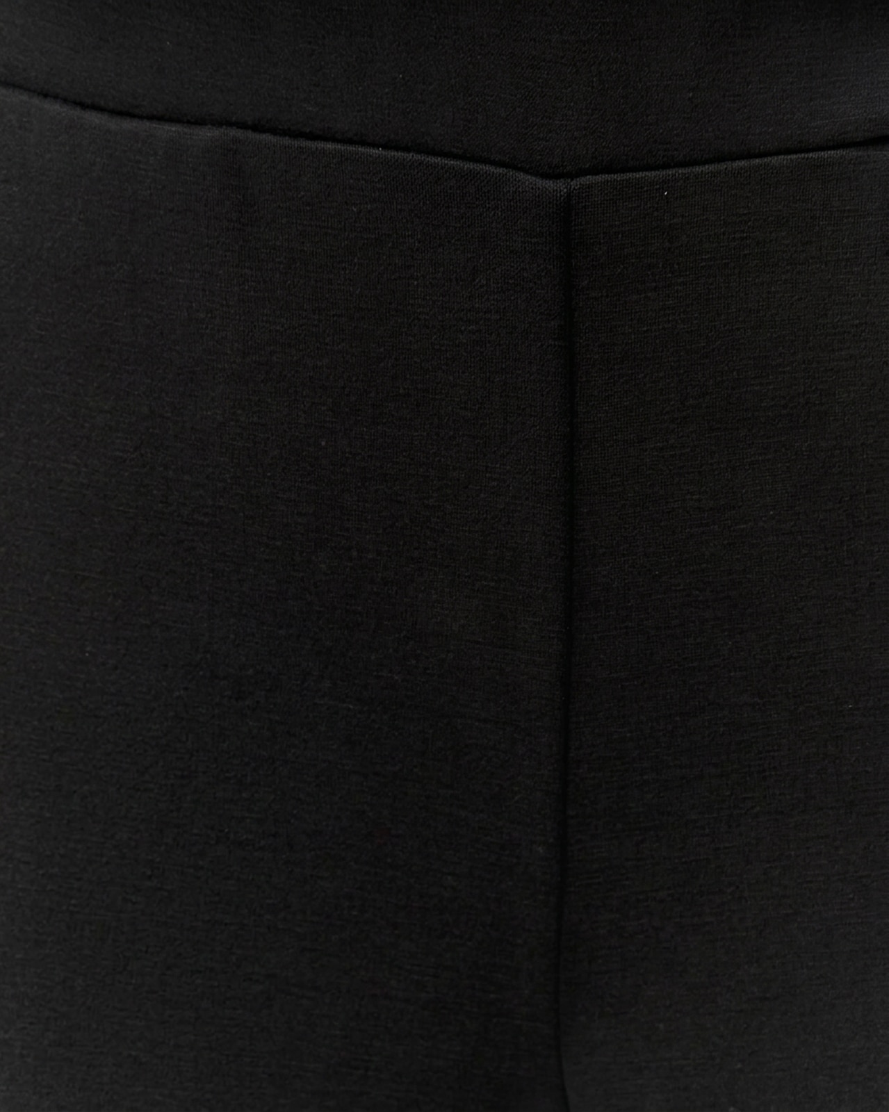 Pantalón recto de mujer punto liso cintura elástica - Paz Torras - Negro Negro-5