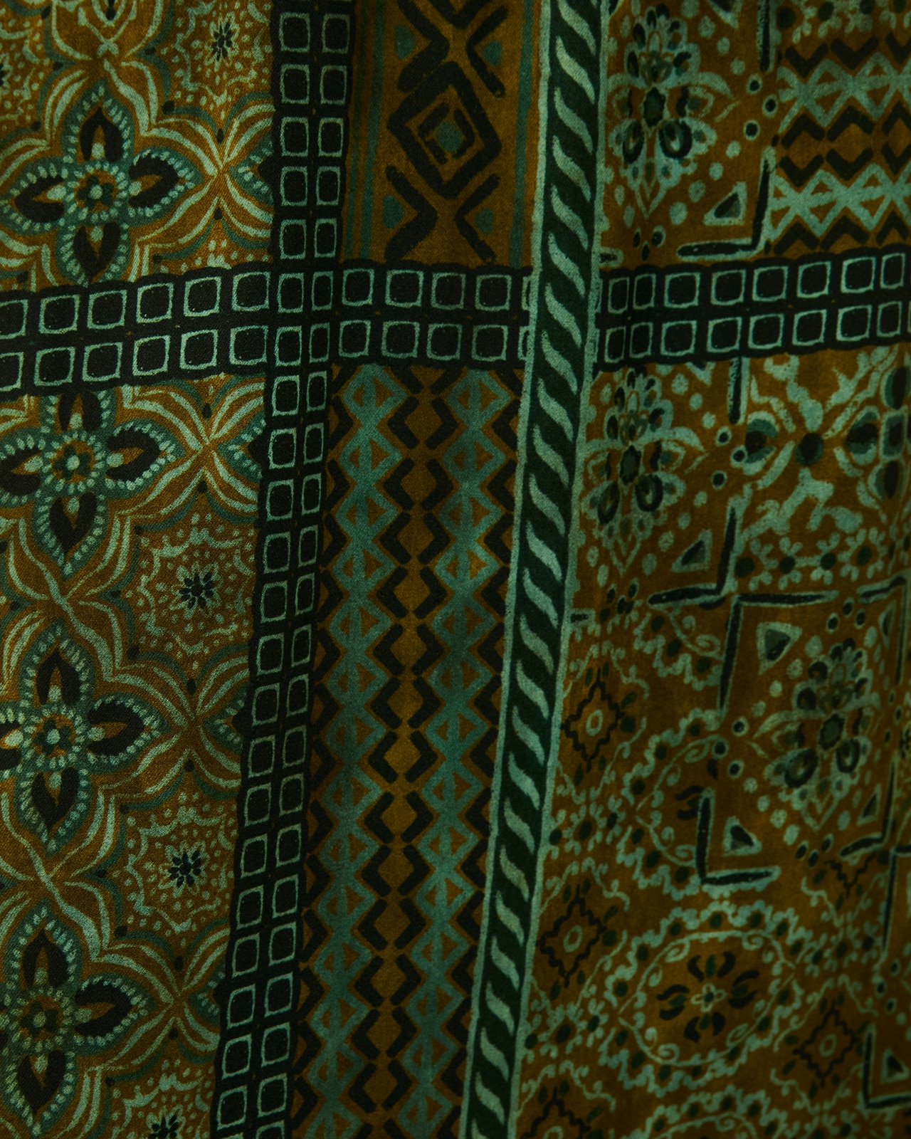Falda estampada cintura elástica - Paz Torras - Verde Verde-5