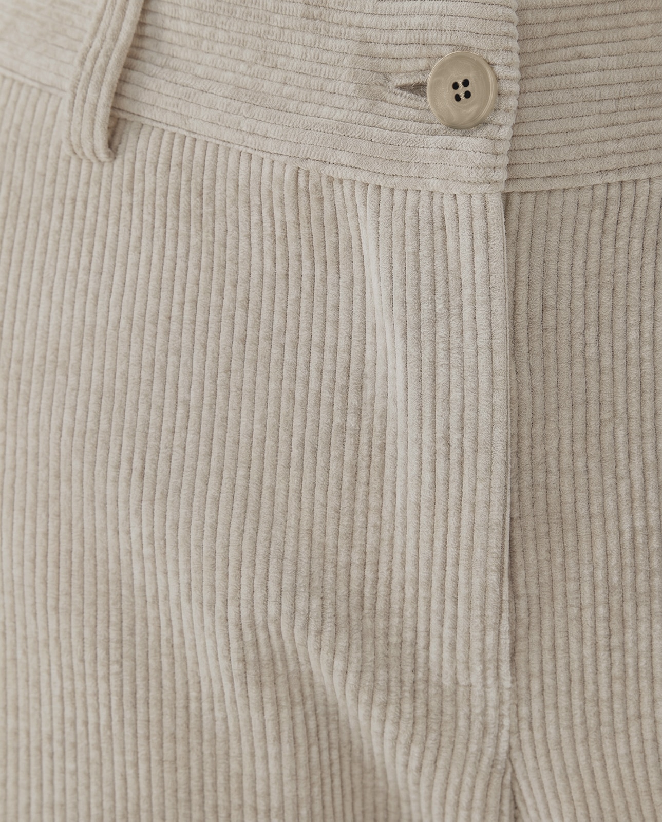 Pantalón recto de mujer de pana - Paz Torras - Crudo Crudo-5