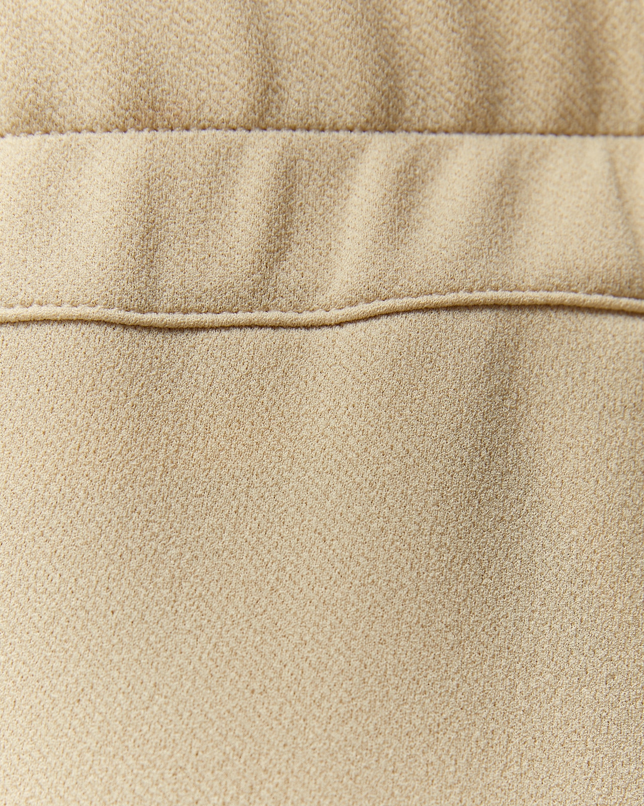 Pantalón tobillero de mujer punto liso cintura elástica - Paz Torras - Beige Beige-5
