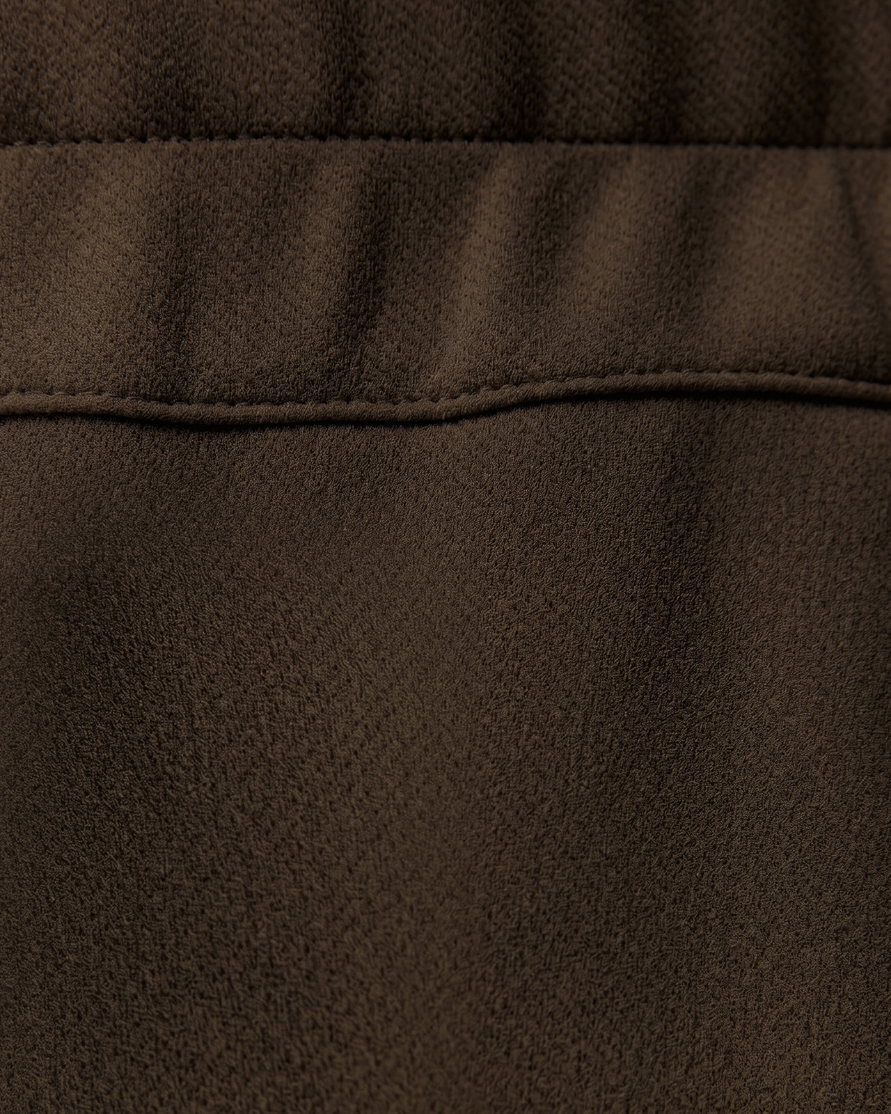 Pantalón tobillero de mujer punto liso cintura elástica - Paz Torras - Marrón oscuro Marrón oscuro-5