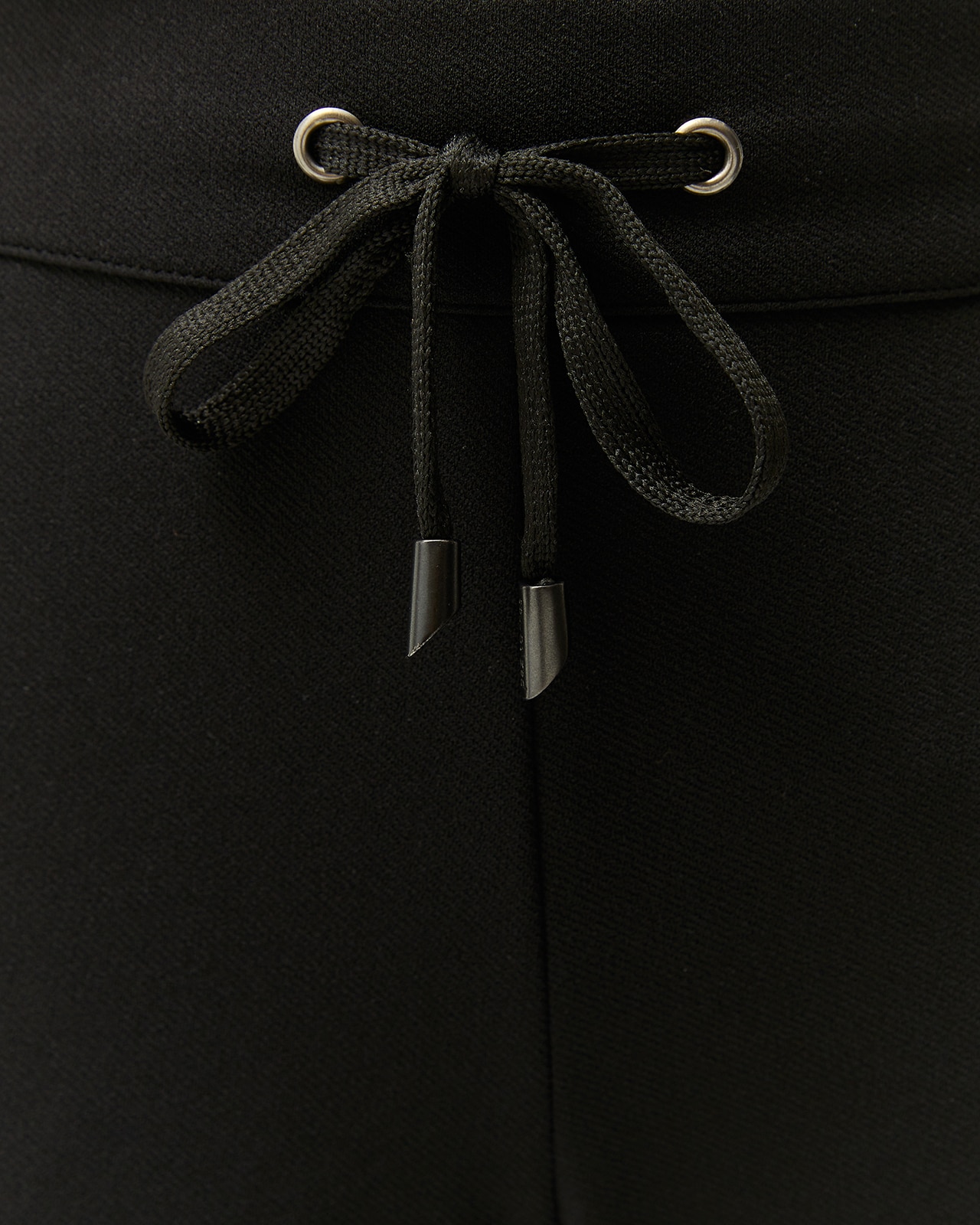 Pantalón tobillero de mujer punto liso cintura elástica - Paz Torras - Negro Negro-5