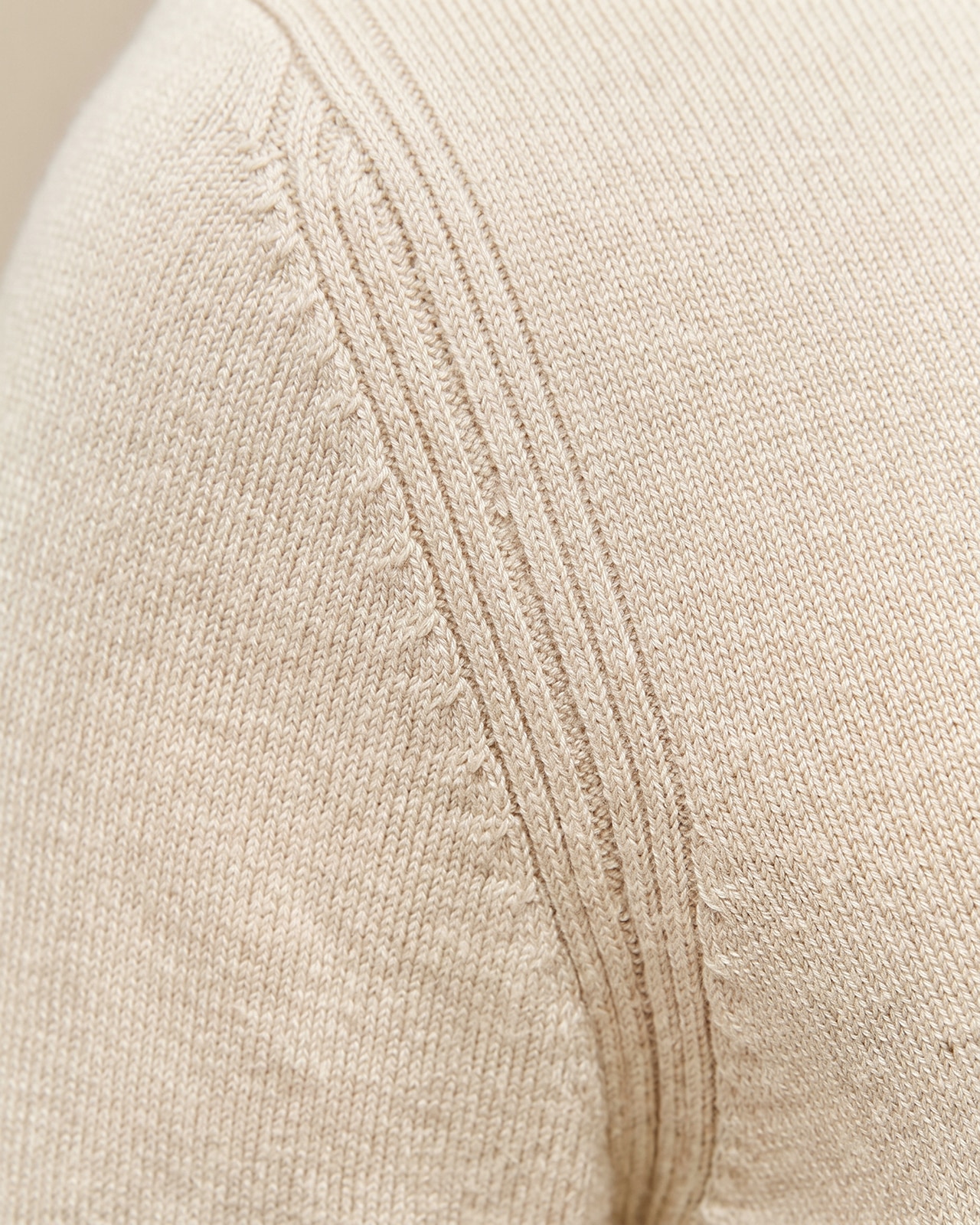 Jersey de mujer punto fino cuello alto - Paz Torras - Crudo Crudo-5
