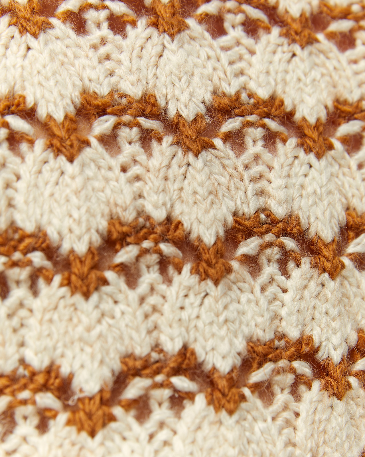 Jersey de mujer cuello redondo calado - Paz Torras - Camel Camel-5