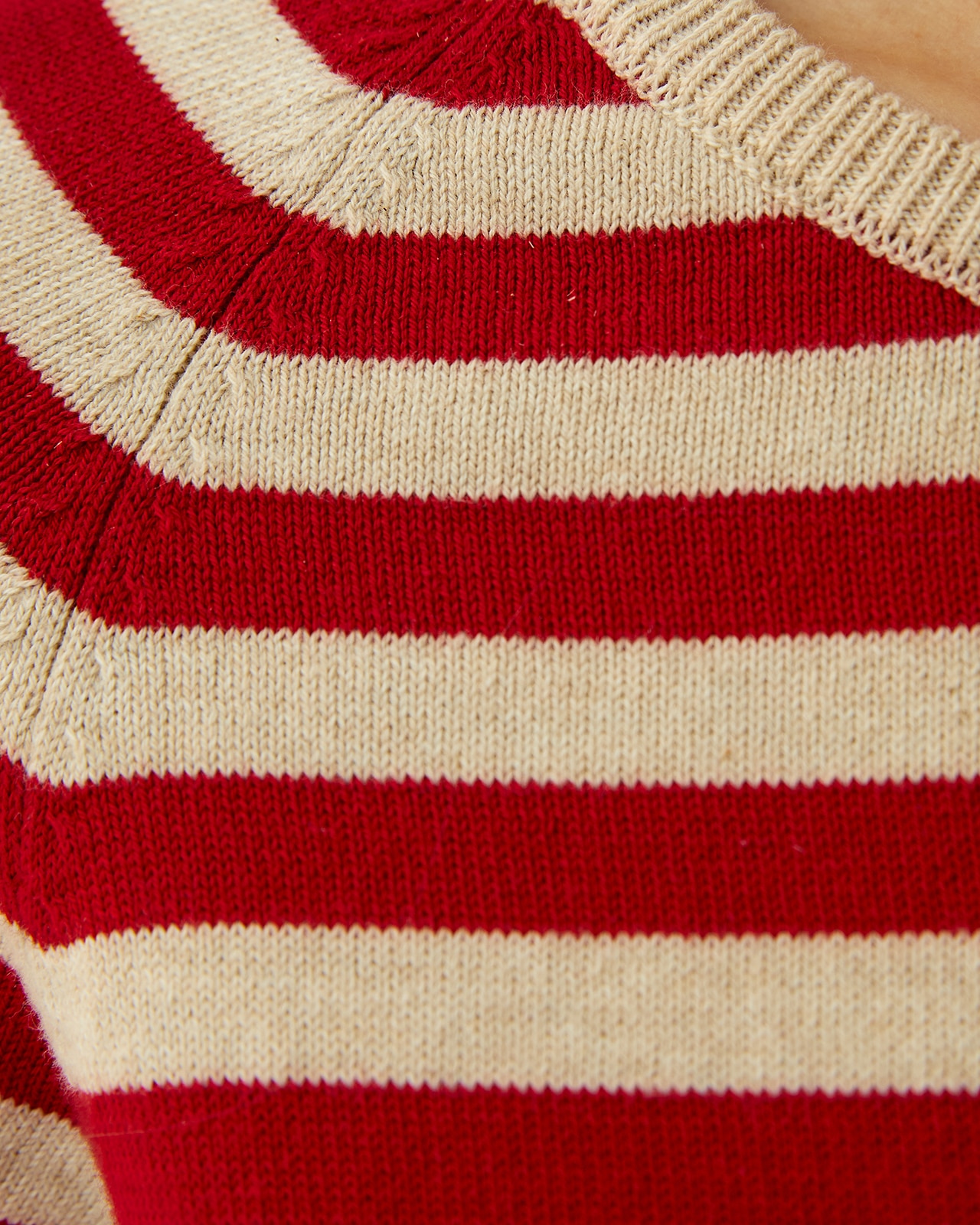 Jersey de mujer rayas cuello redondo manga corta - Paz Torras - Rojo Rojo-5