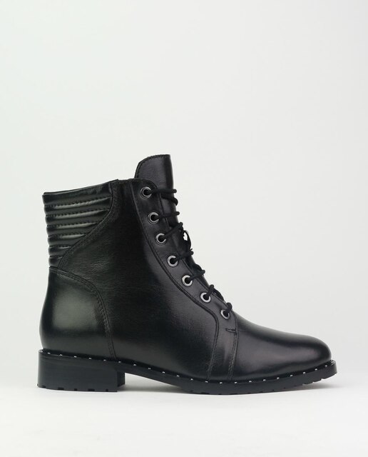 Botines de mujer de piel en negro