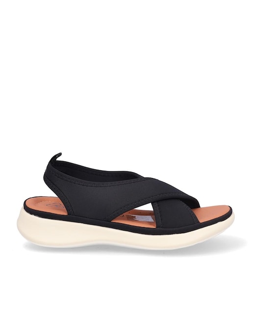 Imagen 0 de Sandalias de plataforma de mujer con tiras cruzadas