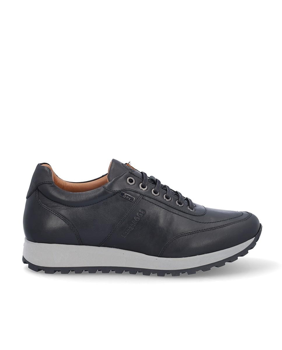 Kangaroos - Zapatillas deportivas de hombre de piel resistentes al agua con cierre de cordones.
