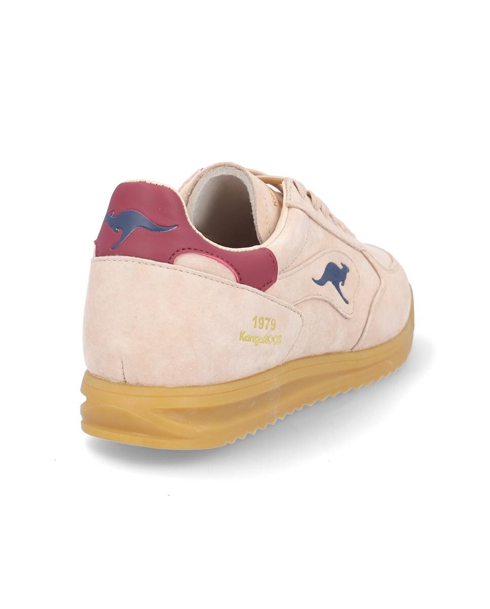 Zapatillas de plataforma de mujer de piel con detalle de logotipo