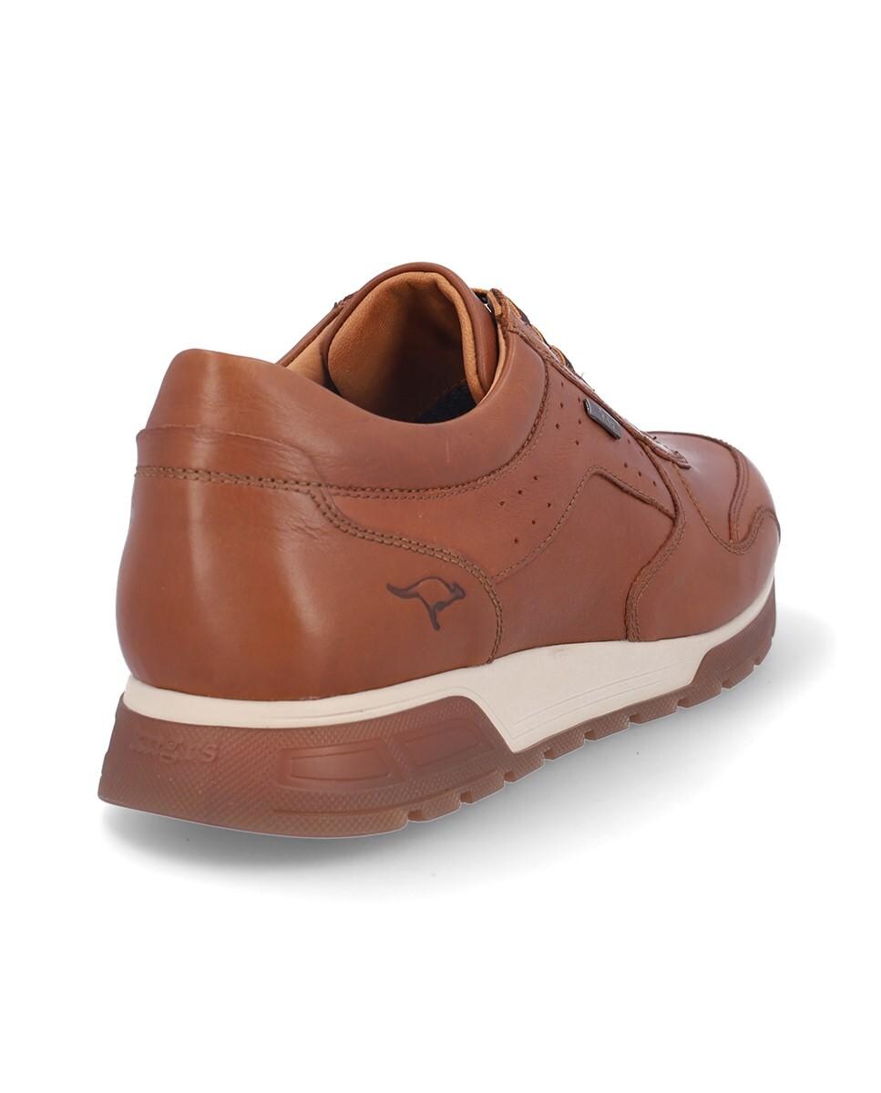 Zapatillas de hombre de piel con elásticos resistentes al agua