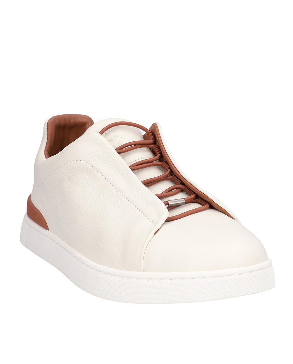 caballero sport piel con cordones elásticos - Kangaroos - Blanco Blanco-3