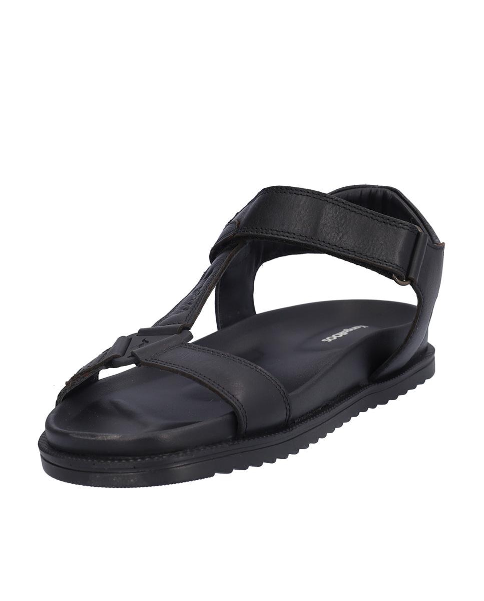 Kangaroos - Sandalias de hombre de piel con cierre adherente.
