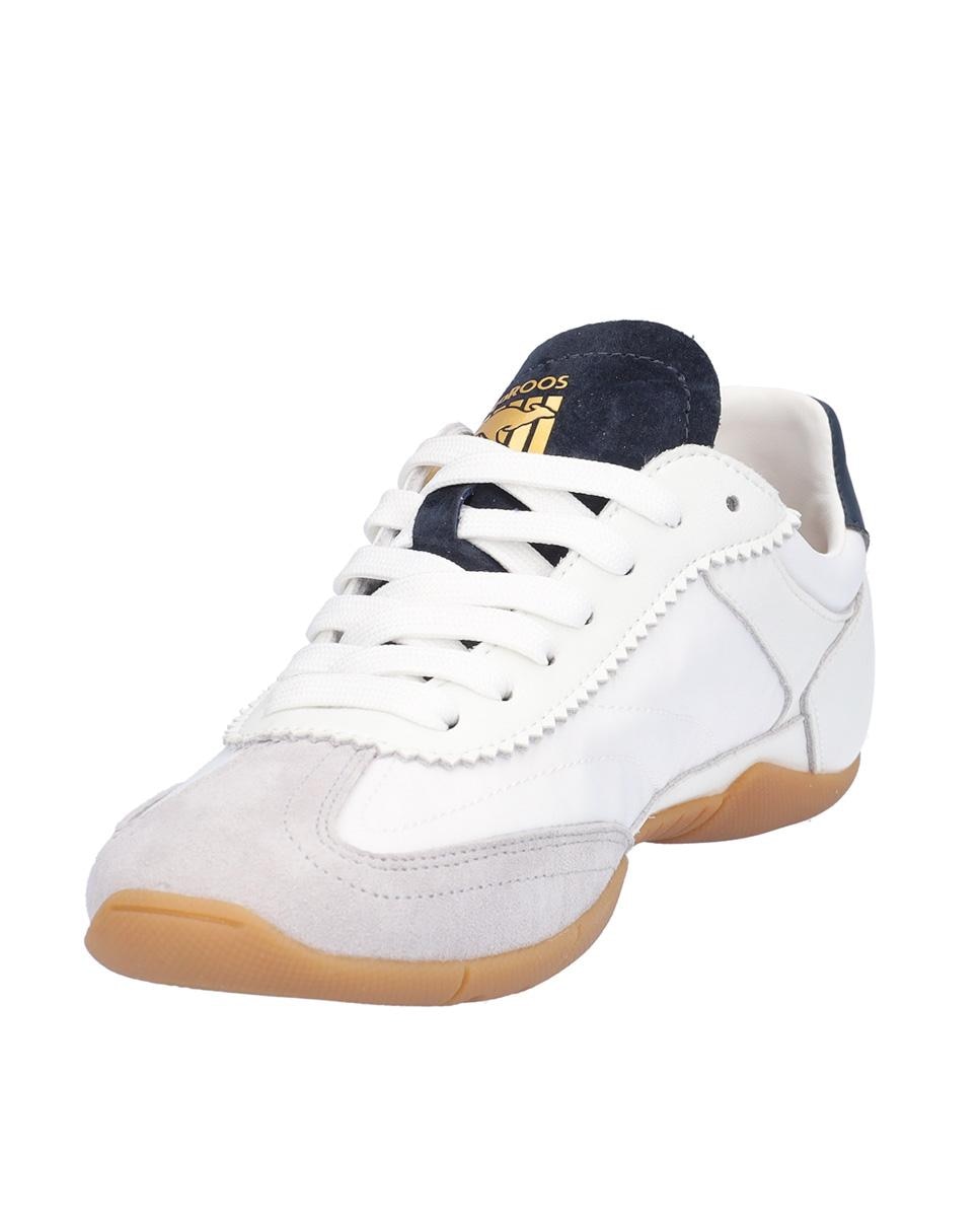 Zapatillas deportivas de mujer de piel con lettering lateral - Kangaroos - Blanco hielo Blanco hielo-2