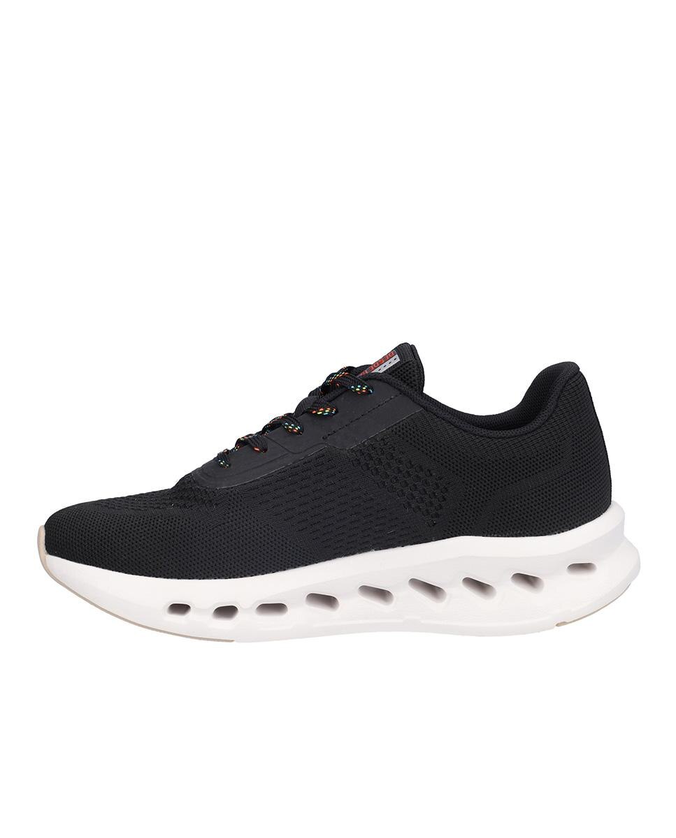 Zapatillas deportivas de mujer con cierre de cordones y suela a contraste - Kangaroos - Negro Negro-4