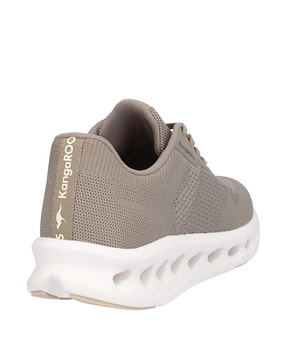 Zapatillas deportivas de mujer con cierre de cordones y suela a contraste - Kangaroos - Kaki Kaki-6