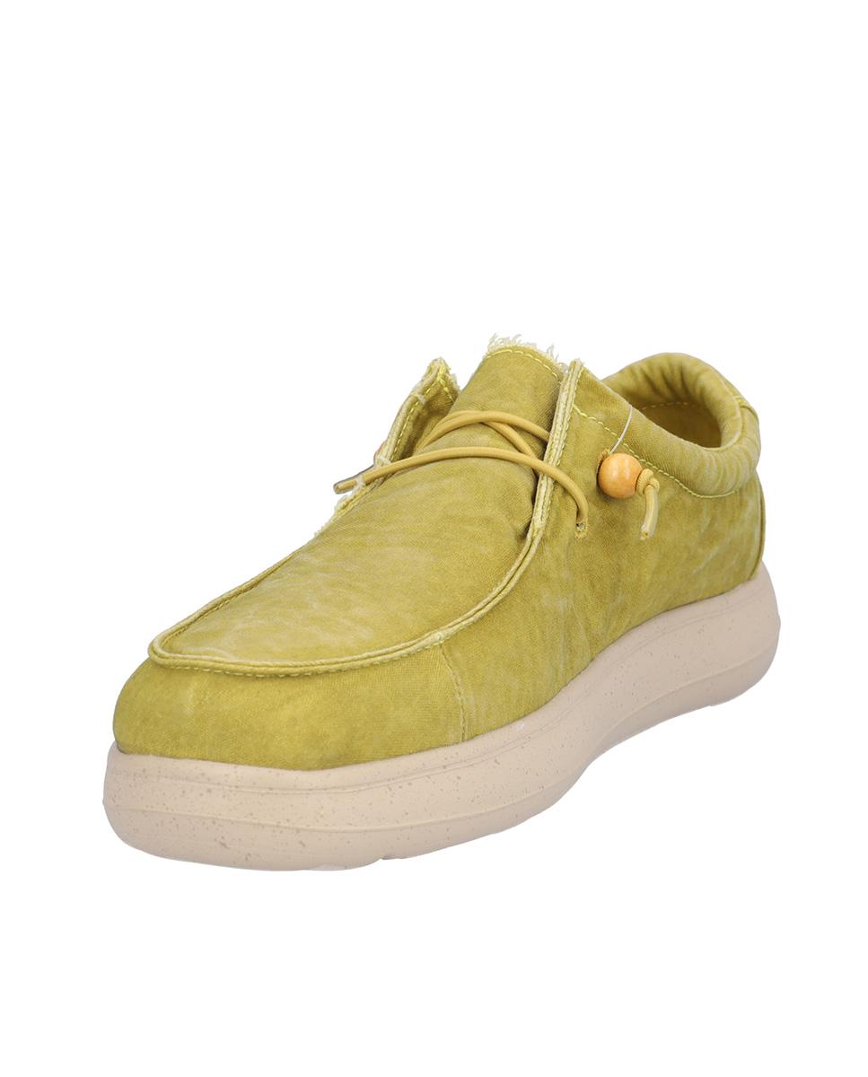 Zapatillas deportivas de hombre con suela a contraste y cordones elásticos - Kangaroos - Amarillo Amarillo-2