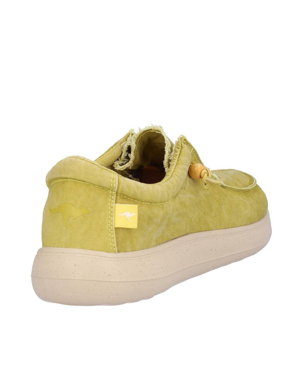 Zapatillas deportivas de hombre con suela a contraste y cordones elásticos - Kangaroos - Amarillo Amarillo-6