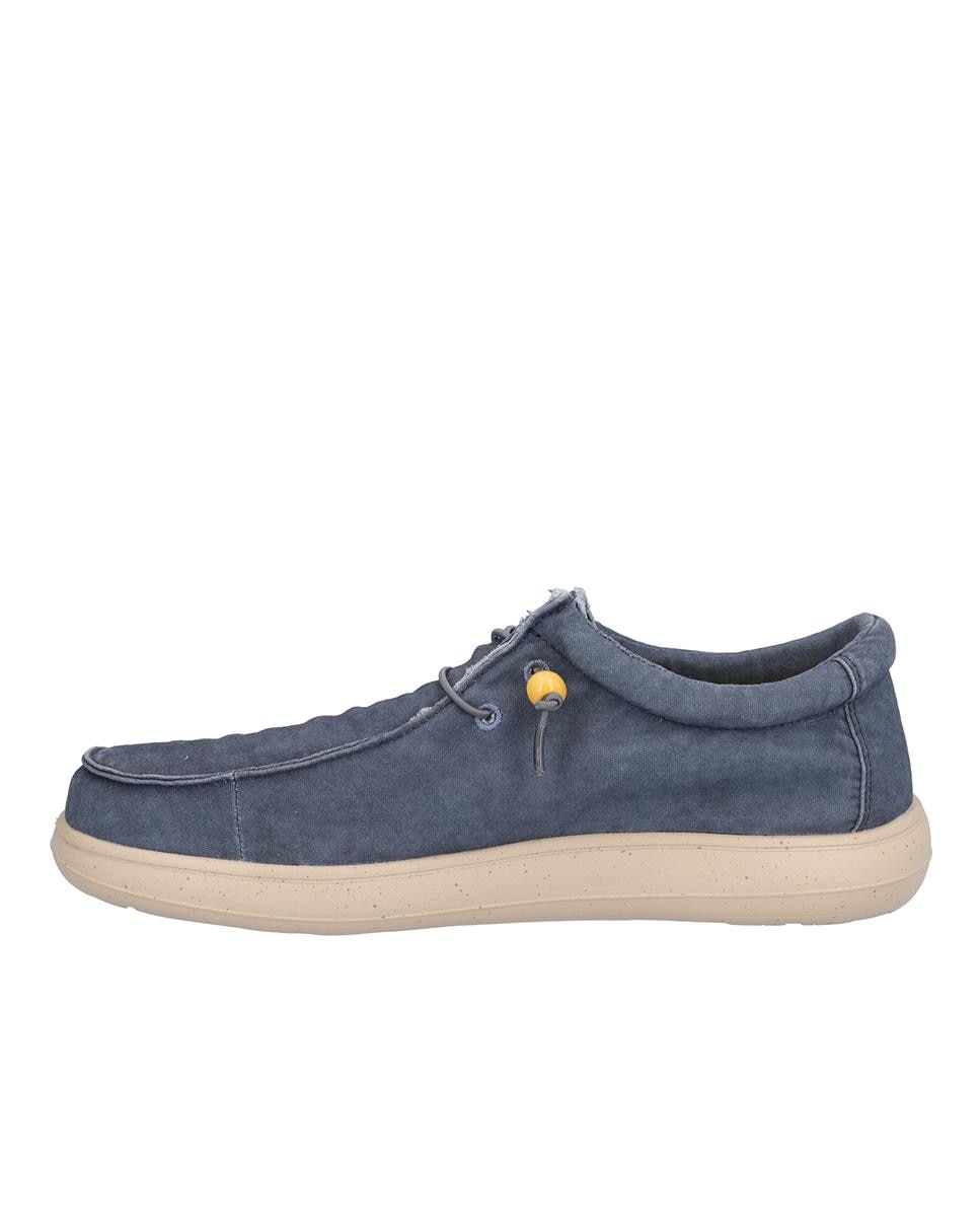 Zapatillas deportivas de hombre con suela a contraste y cordones elásticos - Kangaroos - Topo Azul marino-4
