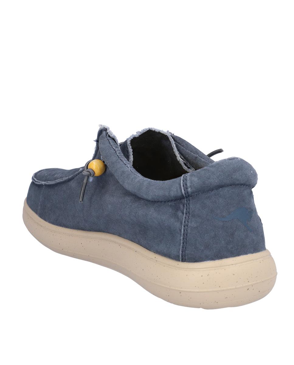Zapatillas deportivas de hombre con suela a contraste y cordones elásticos - Kangaroos - Topo Azul marino-5
