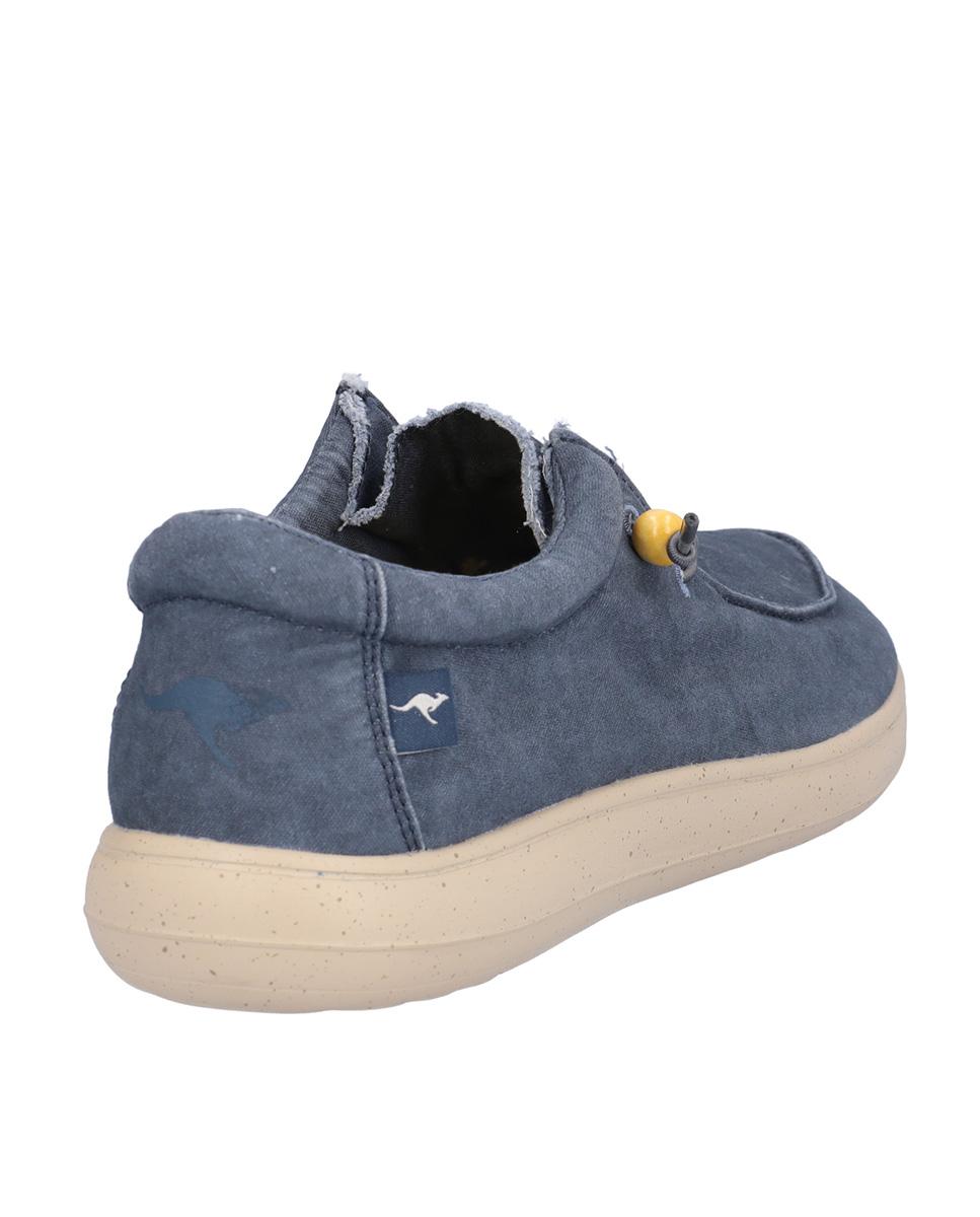 Zapatillas deportivas de hombre con suela a contraste y cordones elásticos - Kangaroos - Topo Azul marino-6