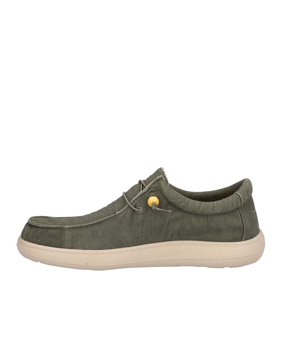 Zapatillas deportivas de hombre con suela a contraste y cordones elásticos - Kangaroos - Kaki Kaki-4