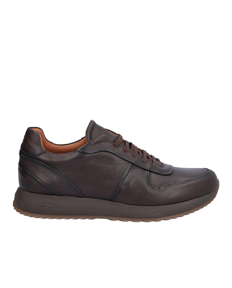 Zapato caballero sport de piel con cordones - Kangaroos - Marrón oscuro Marrón oscuro-1
