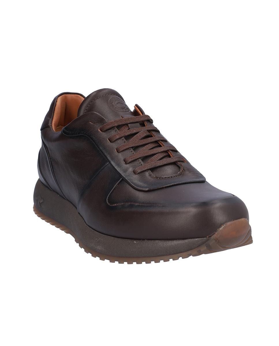Zapato caballero sport de piel con cordones - Kangaroos - Marrón oscuro Marrón oscuro-3