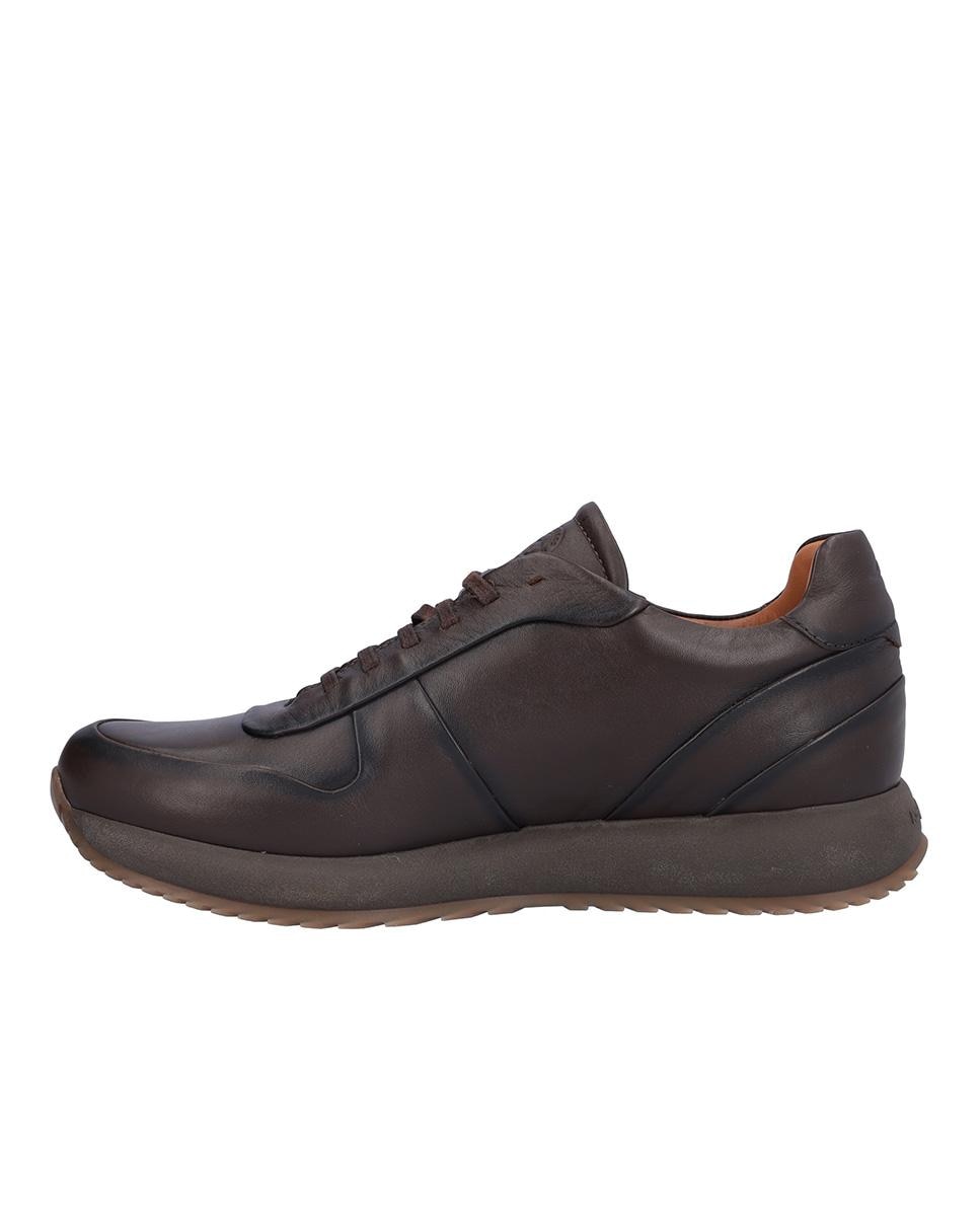 Zapato caballero sport de piel con cordones - Kangaroos - Marrón oscuro Marrón oscuro-4