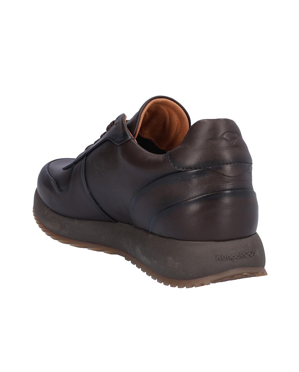 Zapato caballero sport de piel con cordones - Kangaroos - Marrón oscuro Marrón oscuro-5