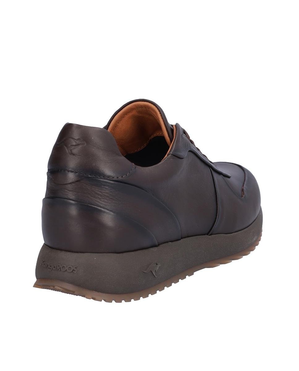 Zapato caballero sport de piel con cordones - Kangaroos - Marrón oscuro Marrón oscuro-6