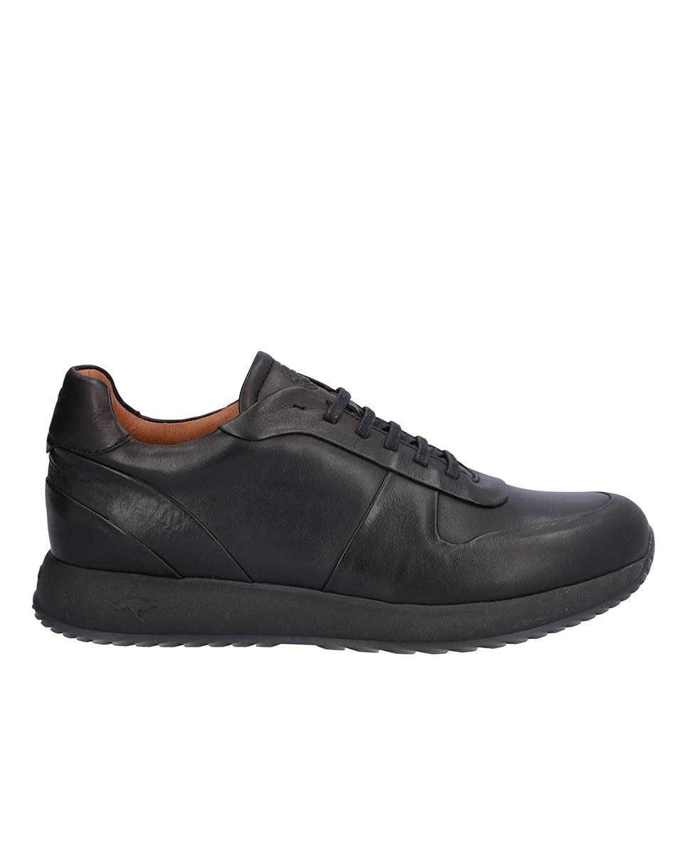 Zapato caballero sport de piel con cordones - Kangaroos - Negro Negro-1