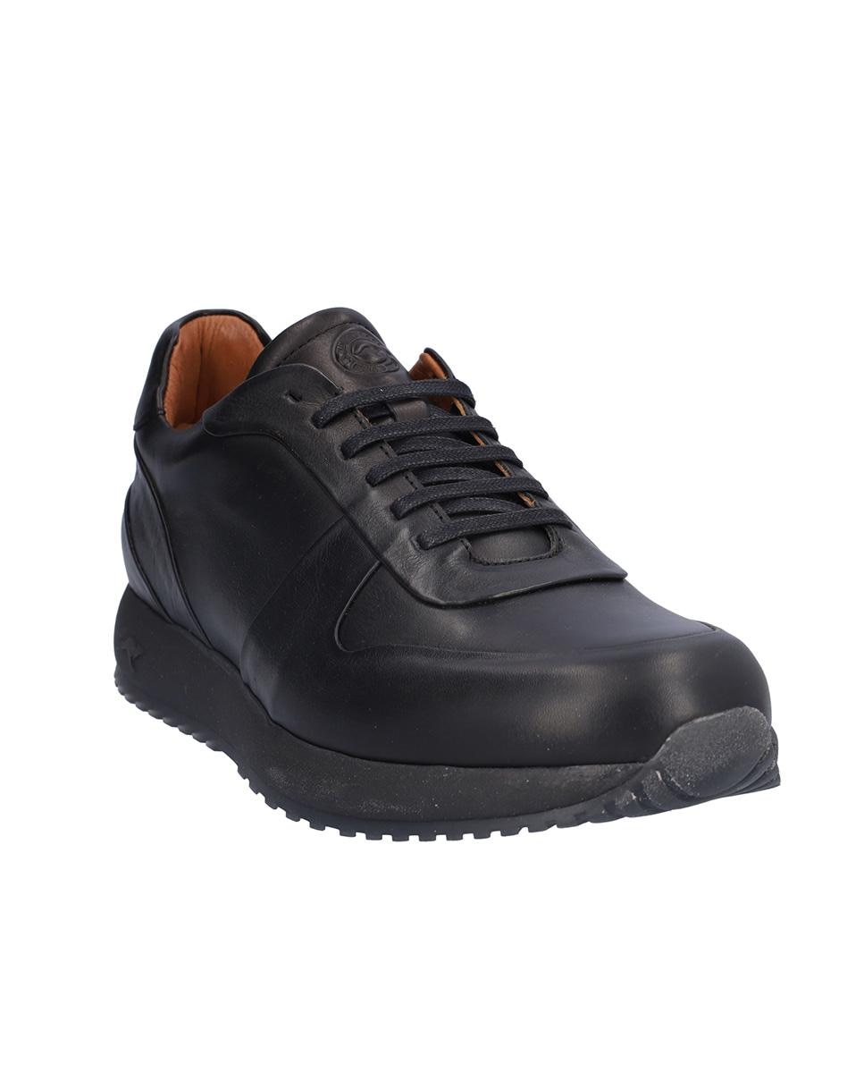 Zapato caballero sport de piel con cordones - Kangaroos - Negro Negro-3