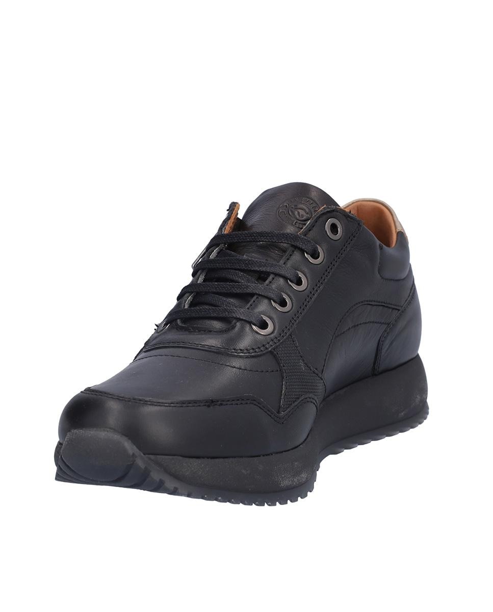 Zapatillas deportivas de mujer de piel con suela a contraste - Kangaroos - Negro Negro-2
